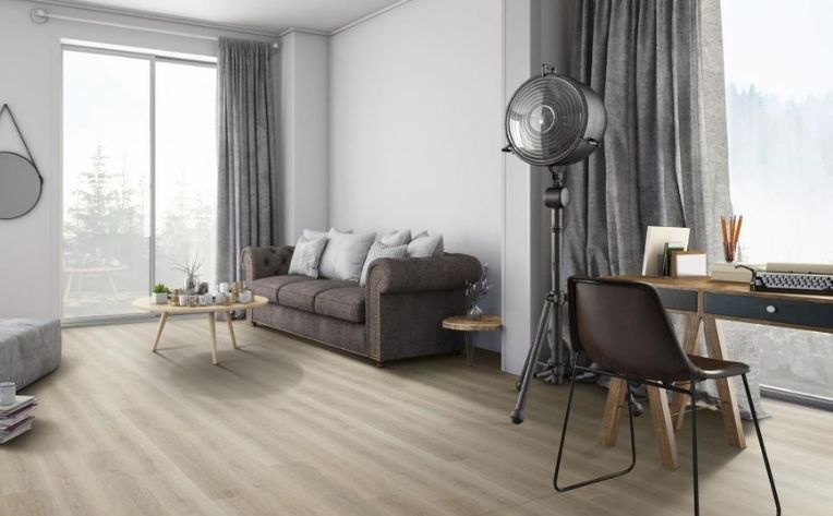 مثال على غرفة المعيشة ذات الجدران المضيئة